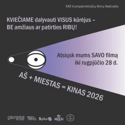 „AŠ + MIESTAS = KINAS“ Panevėžyje – nemokamai rugsėjo 12-ąją
