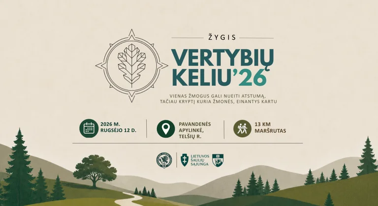 Birštoniečiams – nemokamas žygis „Vertybių keliu“ rugsėjo 12 d.