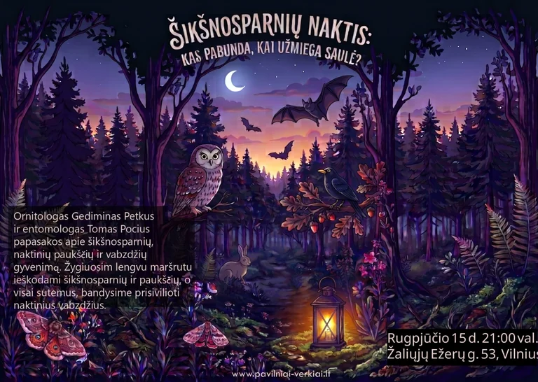 Vilniuje – Šikšnosparnių naktis su žygiu tamsoje