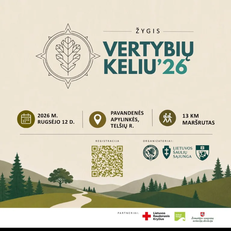 Žygis Pavandenės apylinkėse: ką svarbu žinoti rugsėjo 12 dieną
